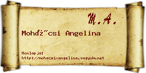 Mohácsi Angelina névjegykártya